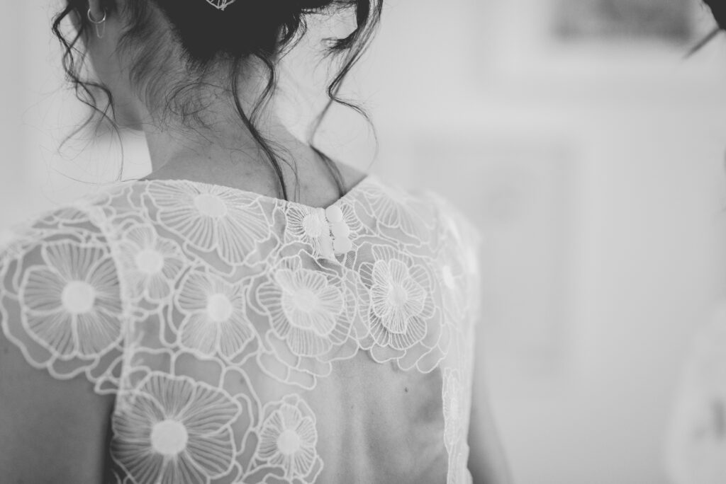 details robe mariage