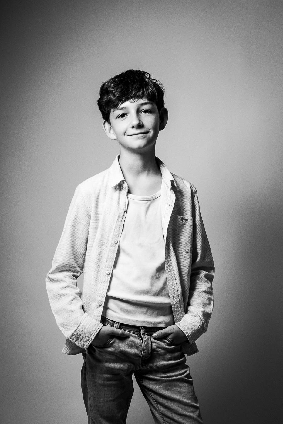 portrait noir et blanc enfant toulouse