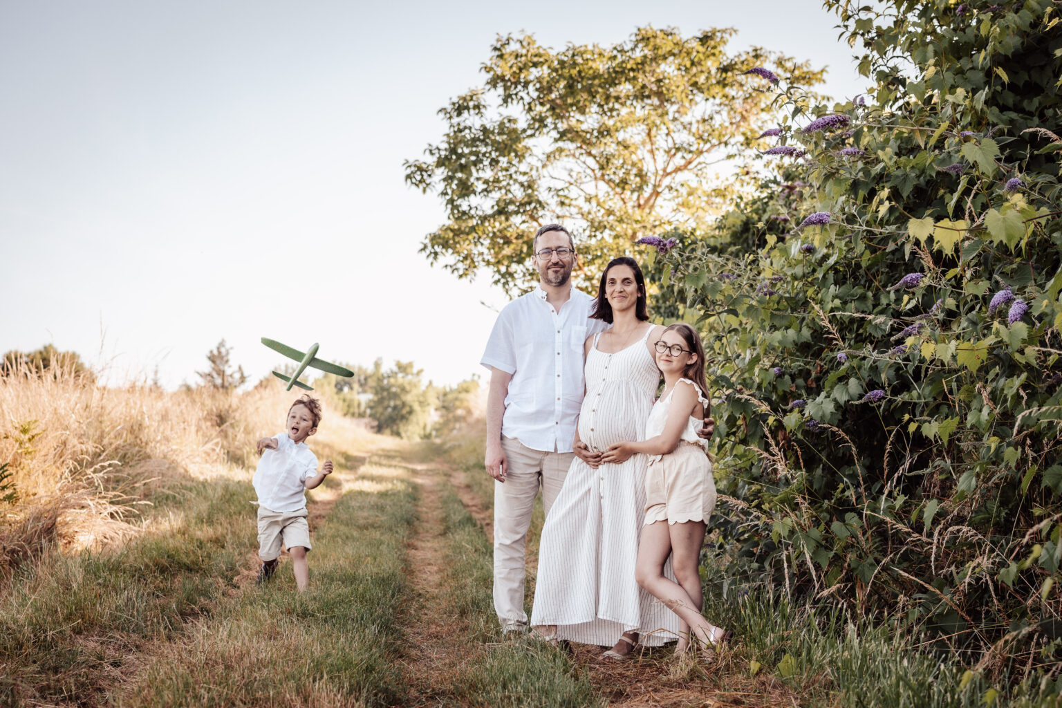 famille en extérieur pour photo de famille