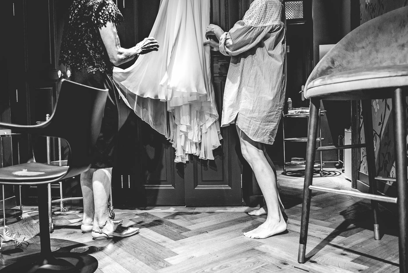 preparatif de la robe de marie toulouse