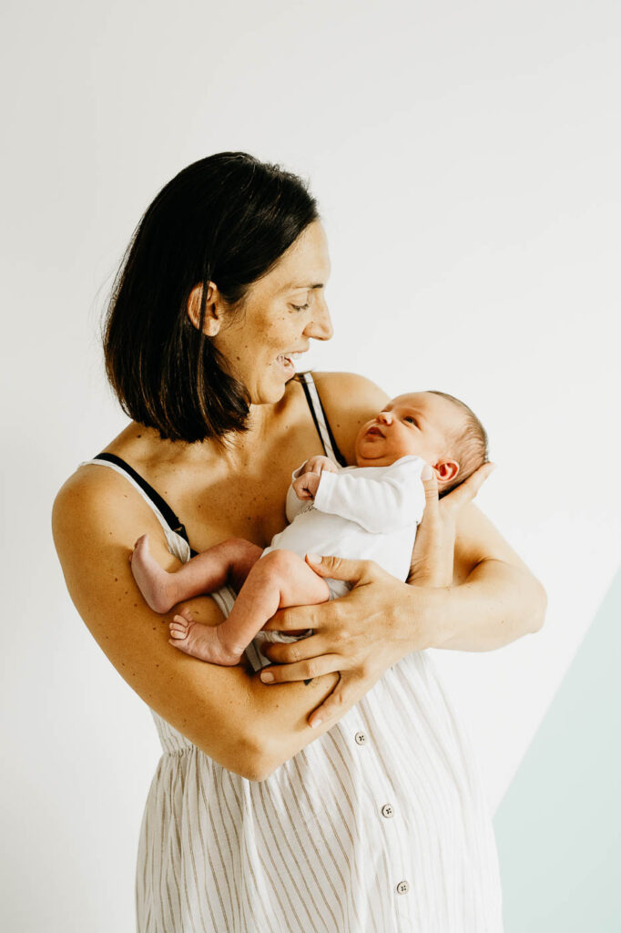 maman et son bébé