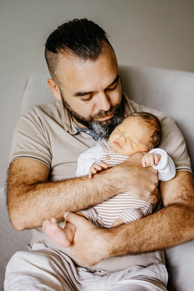 papa et son bébé