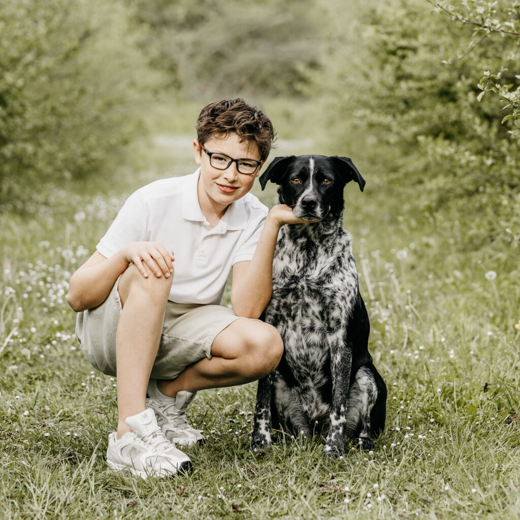 photographe toulouse enfant avec chien