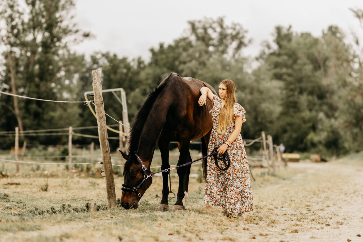 Photo ado avec cheval